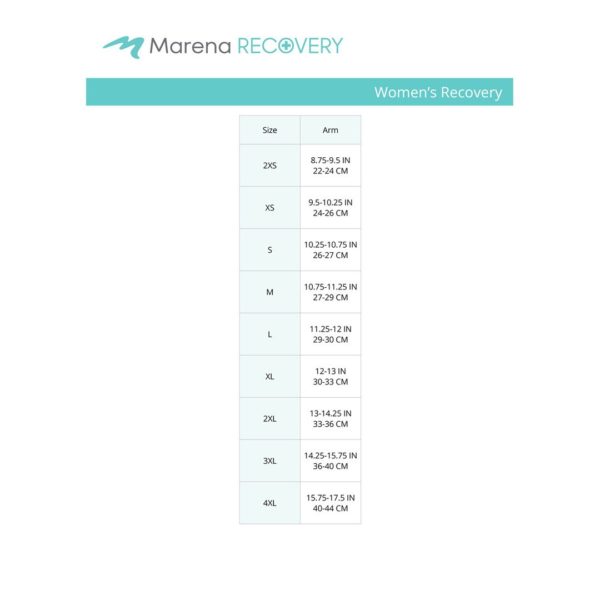 3/4-length sleeves size chart