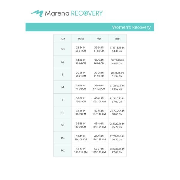 Sizing chart